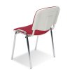 Scaun de asteptare ISO crom alb